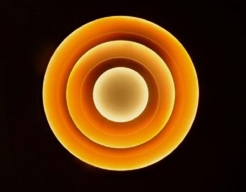 Светильник светодиодный (Люстра) Мелодия Света Круги Оранжевая подсветка 8119/500-130W OR  картинка 